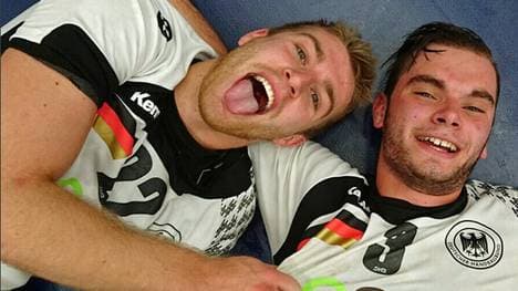 Lukas Mertens (l.) mit sieben Toren und Björn Zintel mit acht waren entscheidend am Finaleinzug beteiligt