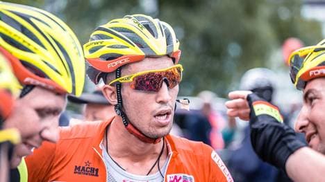 German cyclist riding for Team VorarlbergSantic Jannik Steimle look son during the 1st stage from Grieskirchen to Freistadt (138,8 km) of the 2019 Tour of Austria. (Photo by EXPA/JFK / APA / AFP) / Austria OUT        (Photo credit should read EXPA/JFK/AFP/Getty Images)