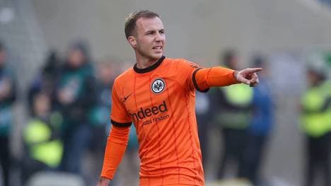 Mario Götze muss mit der Eintracht gegen die Roma ran