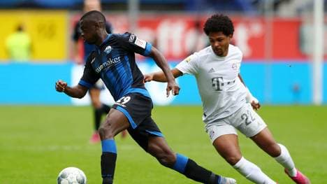 Jamilu Collins (l.) erzielte im Hinspiel das Tor zum 2:3