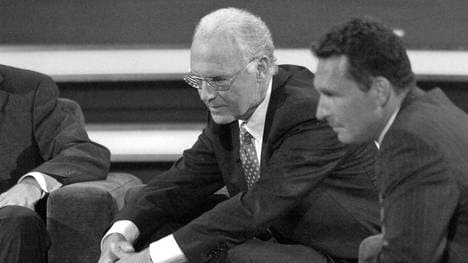 Franz Beckenbauer mit Sohn Stephan