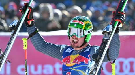 Dominik Paris setzte sich auf der Streif gegen alle Konkurrenten durch