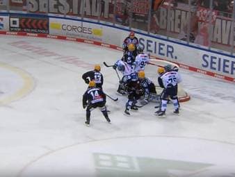 Die Highlights der Partie Pinguins Bremerhaven - ERC Ingolstadt aus der DEL im Video.