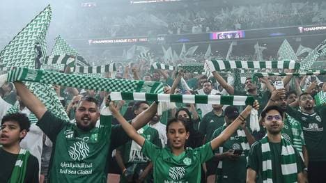Feiern ihren Klub: Fans von Al-Ahli