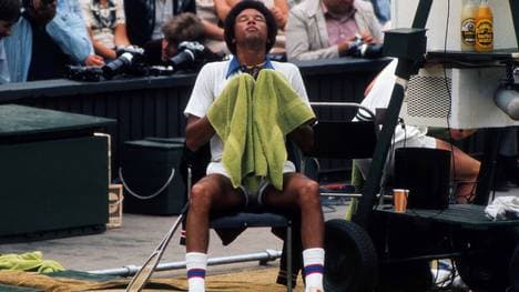 Arthur Ashe im Jahr seines Wimbledon-Siegs 1975