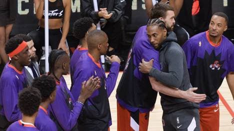 Kawhi Leonard spielte mit den LA Clippers bei den Toronto Raptors