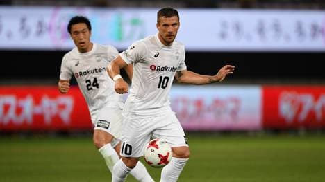 Lukas Podolski bereitete gegen Kawasaki Frontale zwei Tore für Vissel Kobe vor