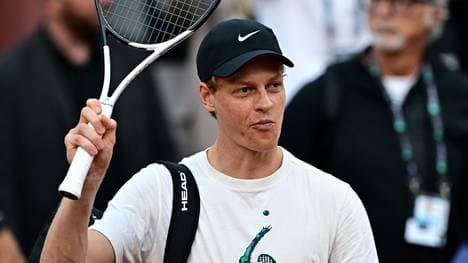 Jannik Sinner beim Training in Rom