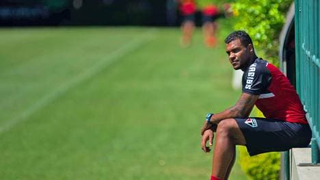Breno beim Training des FC Sao Paulo