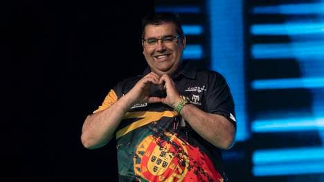 José de Sousa glänzte am ersten Tag der PDC Super Series 3 in Niedernhausen 


