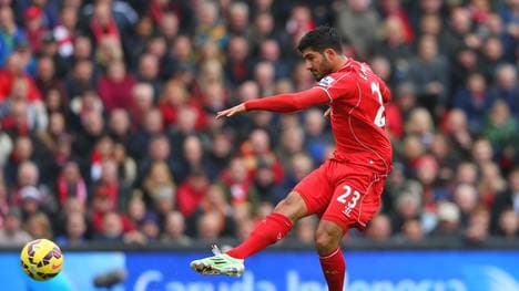 Emre Can vom FC Liverpool schießt