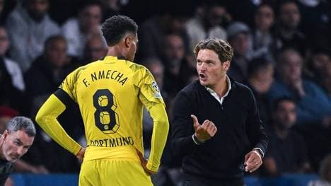 Felix Nmecha (l.) mit Edin Terzic