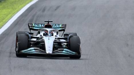 George Russell setzt sich in Brasilien durch