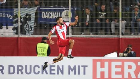 Dave Gnaase erzielte gegen 1860 München das erste Tor