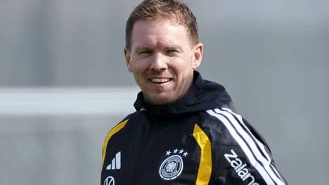Nagelsmann beim Training in Herzogenaurach