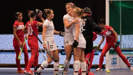 Die deutschen Hockey-Damen hatten gleich doppelt Grund zur Freude