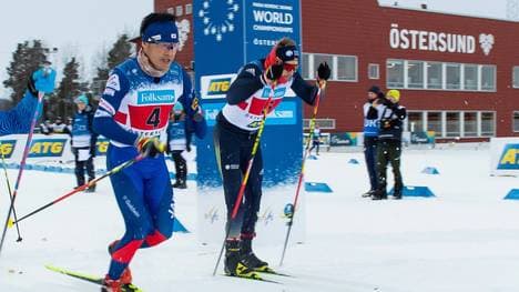 Sebastian Marburger (r.) gewinnt im Sprint