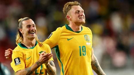 Australien feiert den Einzug in die K.o.-Phase