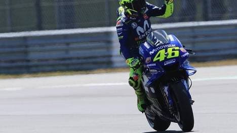 Valentino Rossi geht morgen in Assen aus Reihe eins ins Rennen