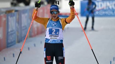 Die Frauen Staffel holt in Antholz den zweiten Platz
