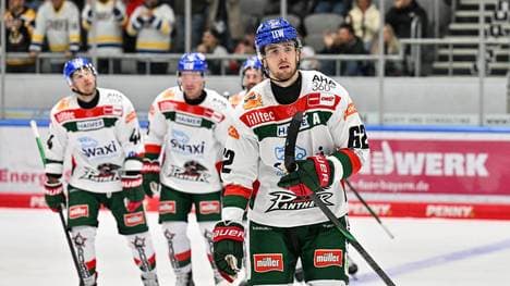 Die Augsburger Panther bei einem Testspiel