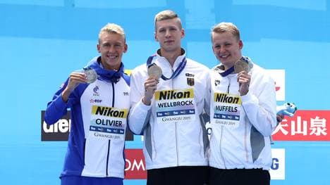 Florian Wellbrock und Rob Muffels gewannen über 10 Kilometer Gold und Bronze