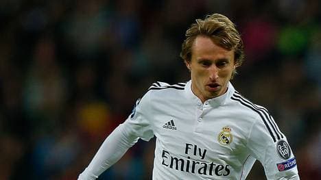 Luka Modric von Real Madrid in Aktion