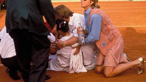 Monica Seles wurde 1993 in Hamburg von Günter Parche niedergestochen