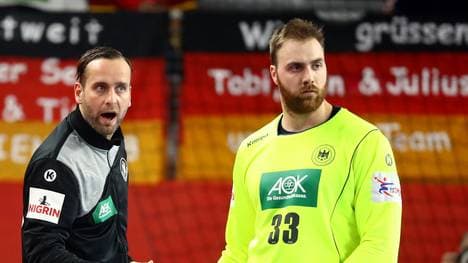 Andreas Wolff (r.) und Silvio Heinevetter bilden das Torhüter-Duo bei der Heim-WM