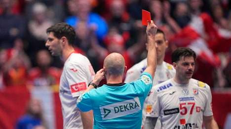 Marko Mamic sieht im Finale der Handball-WM die Rote Karte