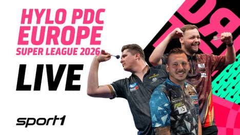 Die Darts Super League 2026 live im Free-TV bei SPORT1