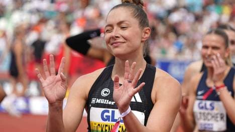 Gina Lückenkemper kann die gewünschte Zeit noch nicht erreichen