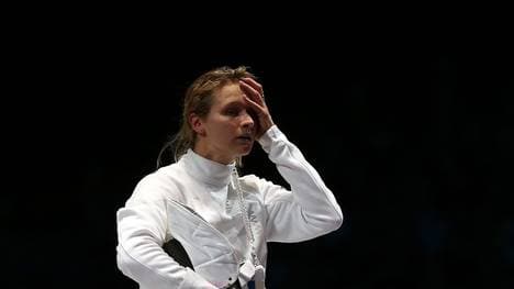 Britta Heidemann ist verletzt