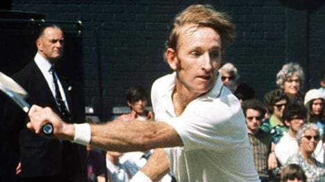 Tennis-Ikone Rod Laver in Wimbledon 1971