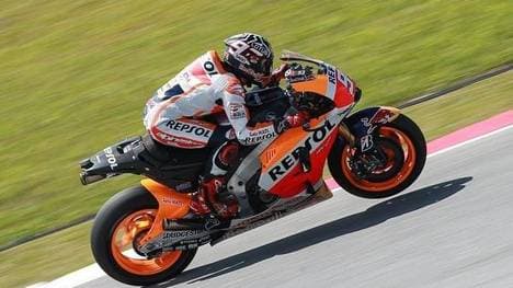 Marc Marquez übrnahme am zweiten Tag in Sepang die Spitze