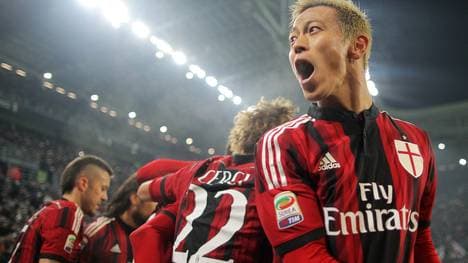 Keisuke Honda im Trikot des AC Mailand
