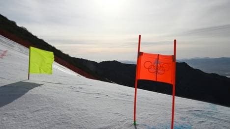 Wind zu stark: Die Olympia-Abfahrt wird verschoben.