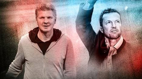 Stefan Effenberg (l.) verteidigt Per Mertesacker gegen die Kritik von Lothar Matthäus (r.)