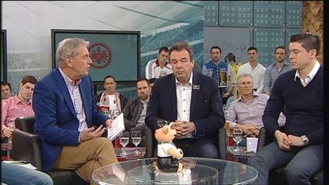 Heribert Bruchhagen (r.) war zu Gast im Volkswagen Doppelpass