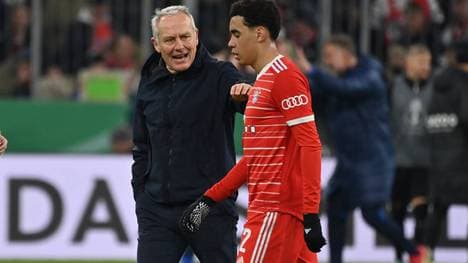 Jamal Musiala würdigte Christian Streich keines Blickes