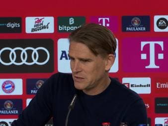 Auf der Pressekonferenz vor dem Bundesliga-Spiel gegen Mainz 05 zeigt sich Bayern-Sportdirektor Christoph Freund verwundert über eine angeblich bereits beschlossene Vertragsverlängerung von Manuel Neuer.