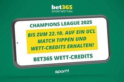 Wett-Credits für die Champions League bei bet365 sichern!