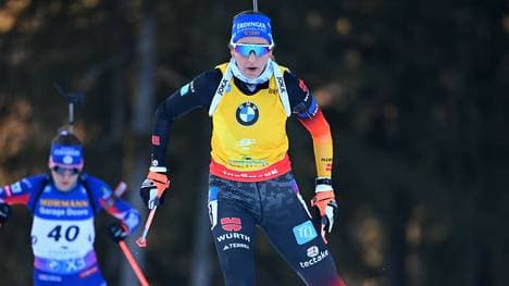 Franziska Preuss möchte mit der Staffel wieder aufs Podest