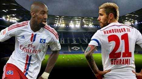 Djourou und Behrami vom Hamburger SV