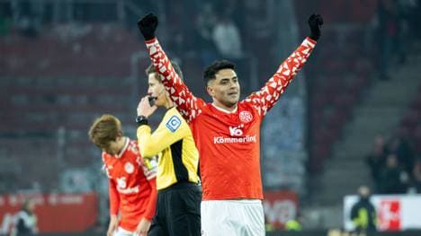 Nadiem Amiri jubelt nach Abpfiff