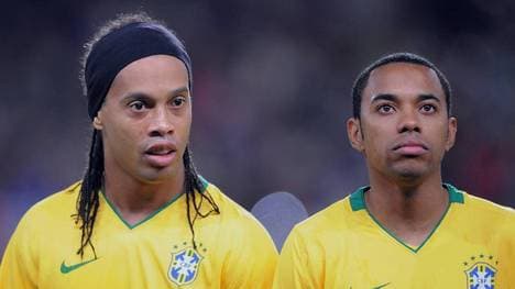 Robinho (r.) wurde verhaftet