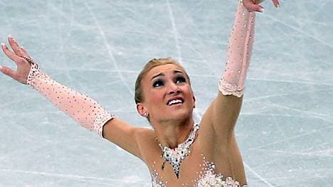 Aljona Savchenko zog sich bei einem Sturz einen Teilanriss des Innenbandes zu