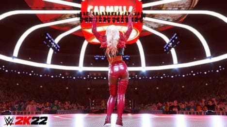 Auftritt von WWE-Superstar Carmella im neuen WWE 2k22 Videospiel
