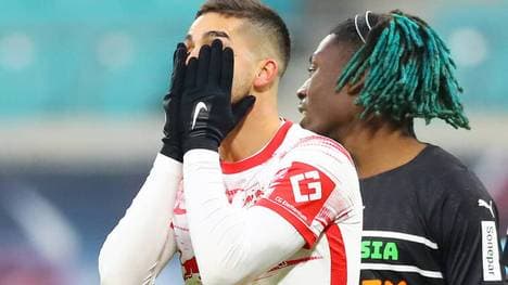 André Silva nach seiner vergebenen Großchance