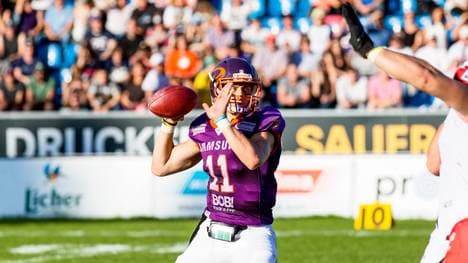 Sonny Weishaupt kommt im Topspiel für den verletzten Starting-Quarterback zum Einsatz